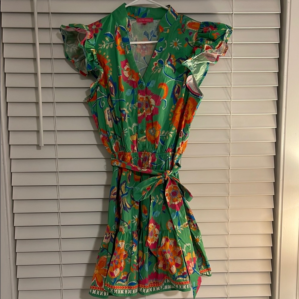 Floral Green Dress